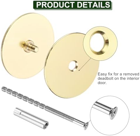 Secure Door Hole Cover Plate for 2 Dia Deadbolt