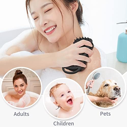 Dual Purpose Silicone Scrubber for Kitchen Bathroom Cleaning