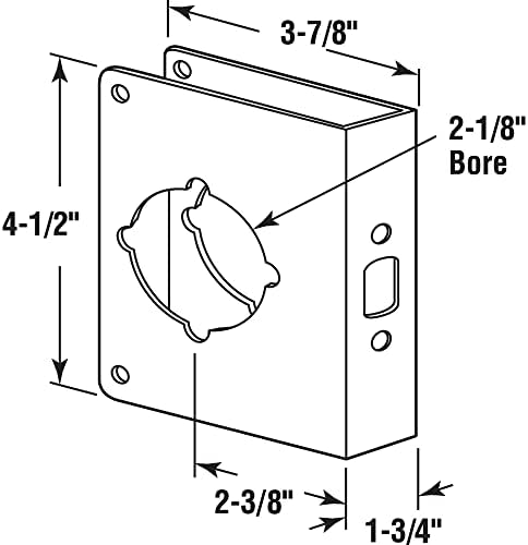 Prime-Line U9590 Stainless Steel Door Reinforcement Plate