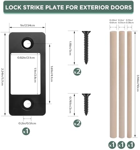 Vizava Deadbolt Strike Plate