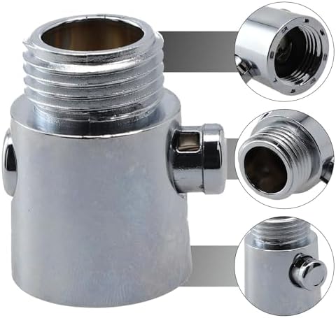 Water Flow Control Valve Brass for Bathroom One-Button Flow Adjustment Water Saving Durable ABS Material