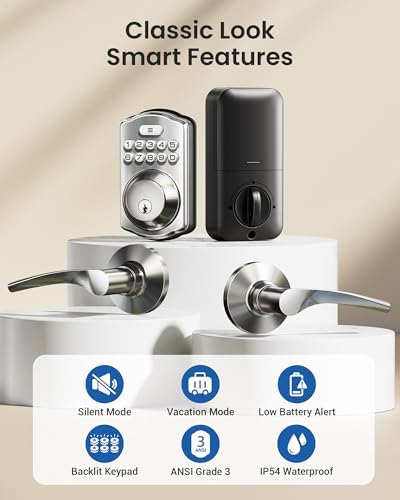 Vogue Deadbolt Set with 2 Lever Handles