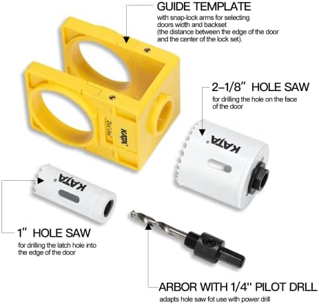 KATA Bi-Metal Door Lock Installation Kit