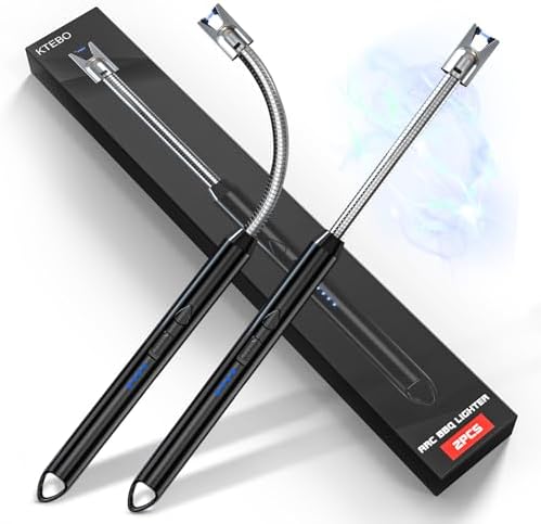 KTEBOPlasma Arc Electric Lighter - Rechargeable USB Long Reach - Windproof oubustiguous Design