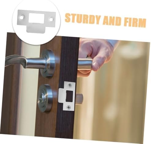 6-Piece Stainless Steel Door Strike Plate Set