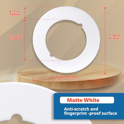 Vizava2 Pcs Door Knob Plates with Double-Sided Tape for Deadbolts Knobs