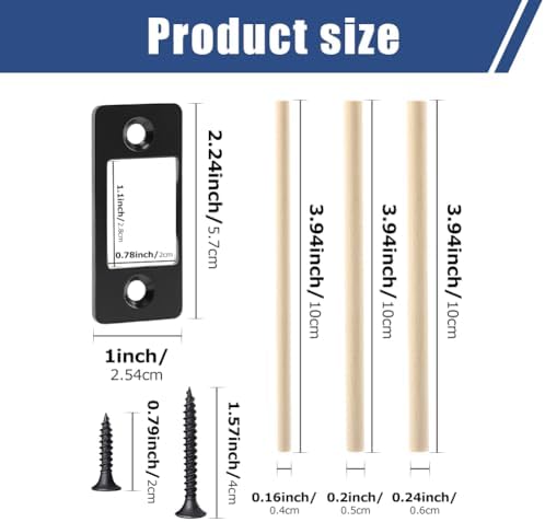 Stainless Steel 2-Pack Deadbolt Restaters