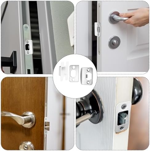 Yolev 2PCS Door Lock Strike Plate with Spacer Shim