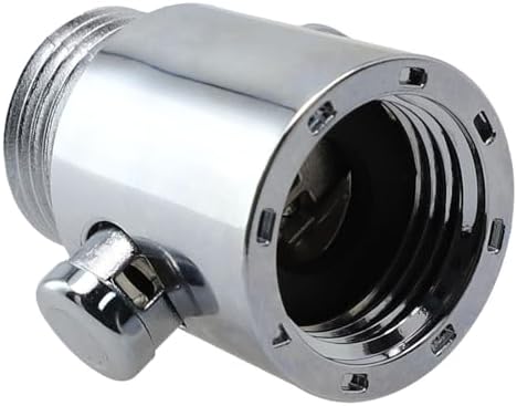 Water Flow Control Valve Brass for Bathroom One-Button Flow Adjustment Water Saving Durable ABS Material