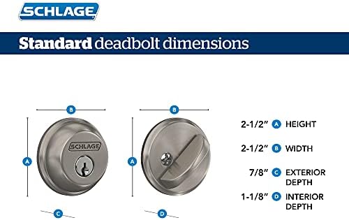High-Quality Schlage FB50N V GEO Deadbolt Knob Set