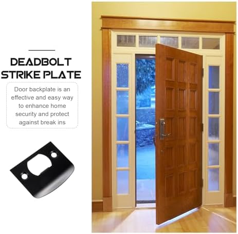 Stainless Steel Deadbolt Strike Plate Kit