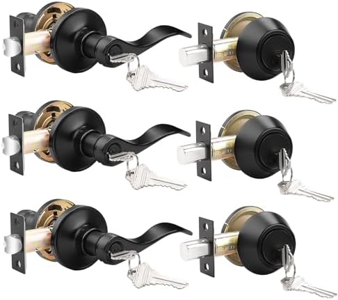 Probrico Front Door Entry Handle Set