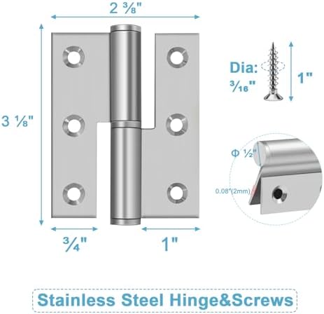 Lift Off Hinges Set