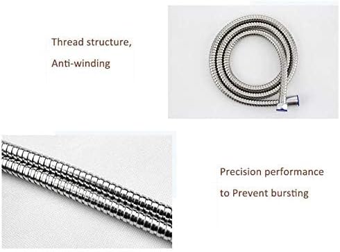 Sturdy 60-inch stainless steel bath hose Easy to use Style to match your bathroom