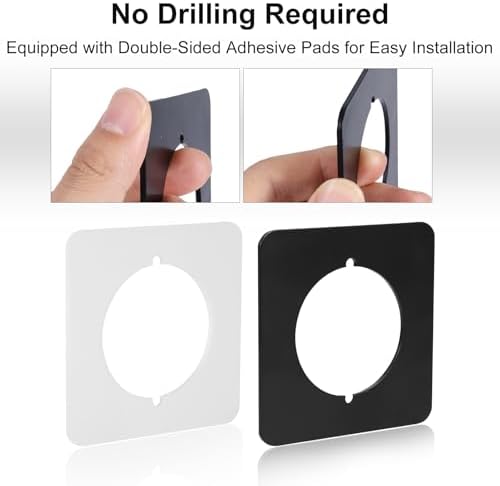 2-Piece Stainless Steel Door Knob Covers for Loose Door Locks