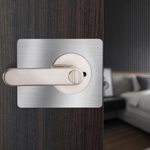 Uonlytech 4PCS Door Lock Repair Board Stainless Steel Door Plate Covers Deadbolt Cover Kick Plate for Home Improvement