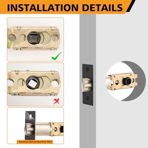 Adjustable Door Latch Set