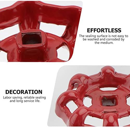 Hemoton Decor 12-Piece Gate Valve Handle Set for Faucets Garden and More