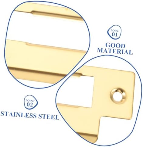 Gadpiparty Stainless Steel Deadbolt Strike Plate for Enhanced Security 1