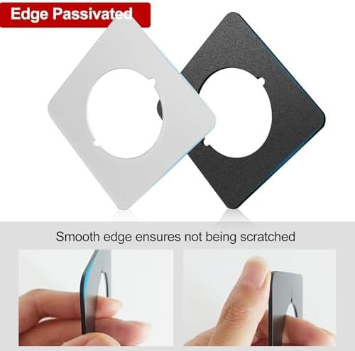 MOSECYOU Door Knob Plate Set Matte Black