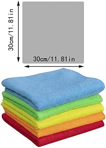 Reusable Microfiber Cleaning Rags 5-Pack