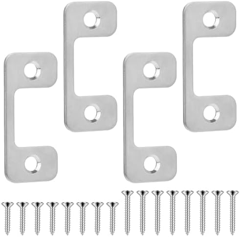 4pcs Adjustable Door Strike Plate for Exterior Doors