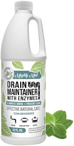 Mighty Mint Drain Maintainer 32oz Powerful Probiotic Drain Cleaner