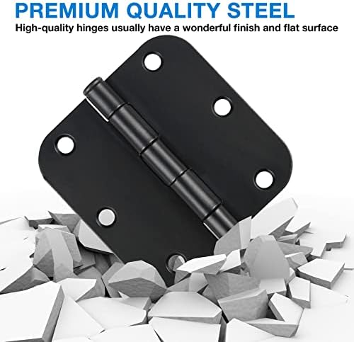 TDCHINGES Matte Black 42-Piece Door Hinges
