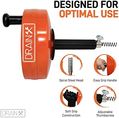 DrainX Drain Auger Pro - Effortlessly Unclog Your Plumbing Systems