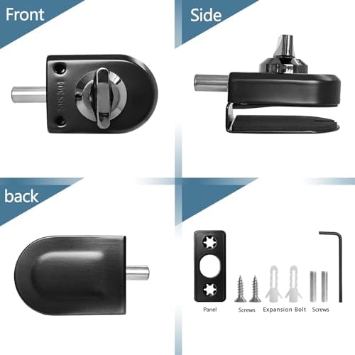 Generic Stainless Steel Glass Door Lock
