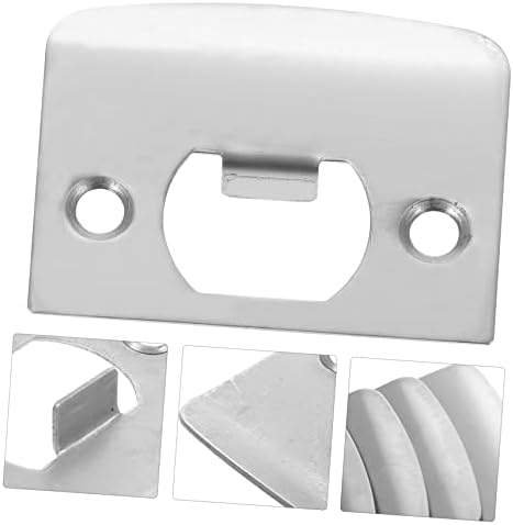 Sturdy Stainless Steel Door Strike Plate Kit with 12 Pieces for Home Garages