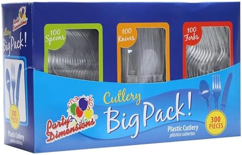 Party Dimensions 300 Count Plastic Cutlery Combo Box