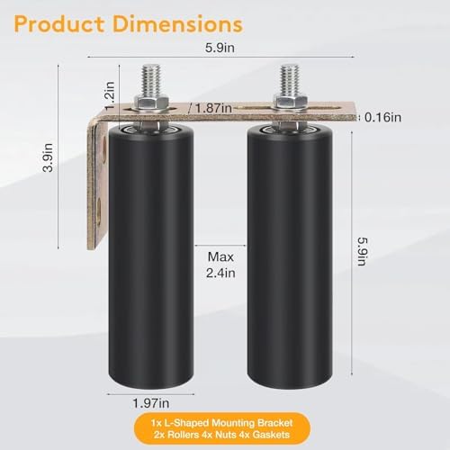 Neiteli 2 Pack Gate Roller Guide