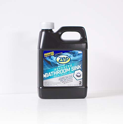 Zep Advanced Bathroom Sink Drain Opener Gel Fast Formula for Tough Clogs