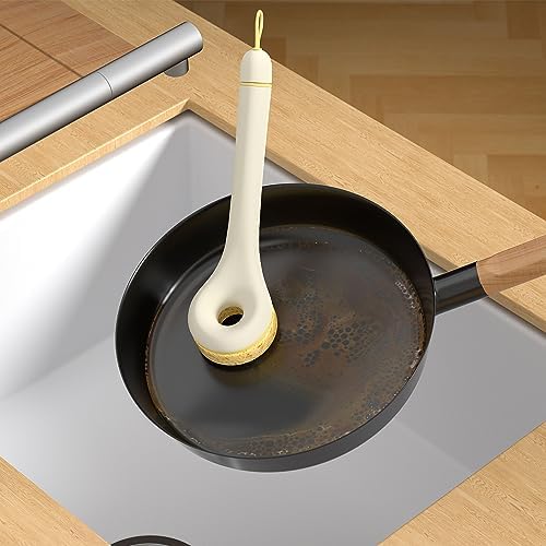 Long Handle Vegetable and Fruit Scrubber Brush Eco-Friendly Hydrophobic and Easy to Clean