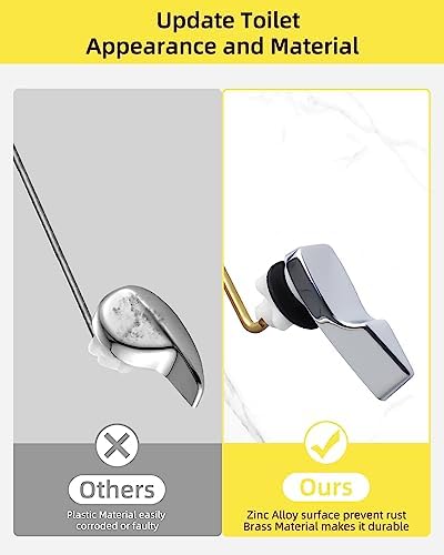 Reliable Replaceable Toilet Handle Set for Home Commercial Use