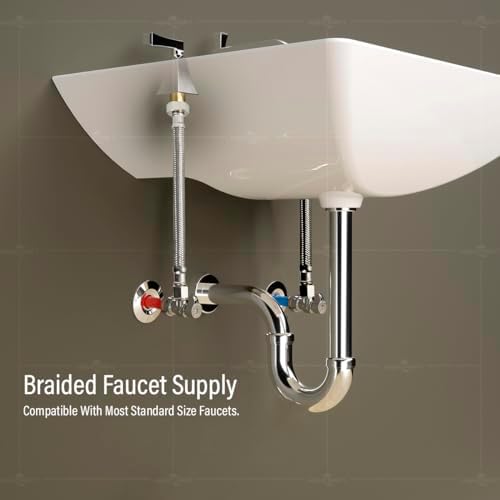 Sturdy Stainless Steel Faucet Hose 30 Length 4-Pack