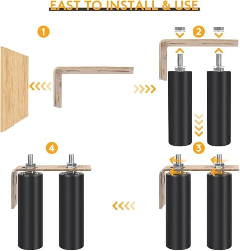 Neiteli 2 Pack Gate Roller Guide