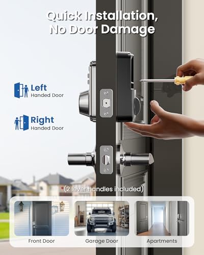 Vogue Deadbolt Set with 2 Lever Handles