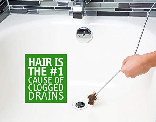 DrainShroom 42-inch Stainless Sink Snake for Bath Snake Drain Clog Remover