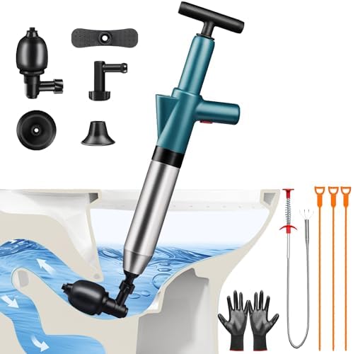 Monty Stainless Steel Air Plunger for Toilets Showers