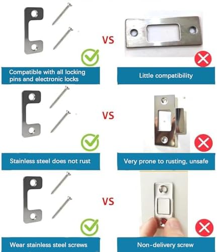 Fawnovey Adjustable Strike Plate for Exterior Doors