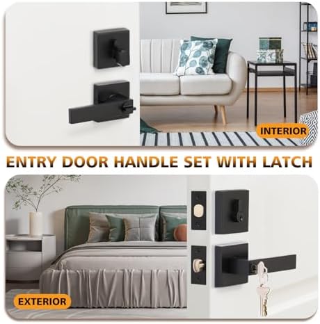 Sturdy Entry Door Deadbolt Set for Modern Homes