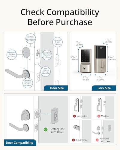 Eufy Security Smart Lock C210 Keyless Entry Door Lock with WiFi Deadbolt