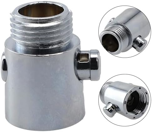 Water Flow Control Valve Brass for Bathroom One-Button Flow Adjustment Water Saving Durable ABS Material