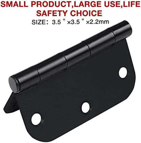 TDCHINGES Matte Black 42-Piece Door Hinges