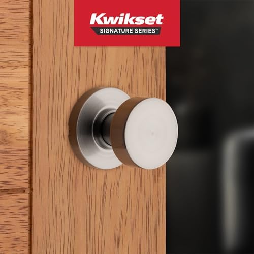 Kwikset Pismo Door Knob with Microban Easy Installation