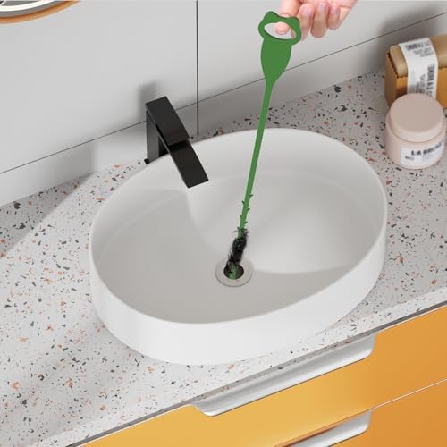 Reliahom 6-Pack 27-inch Drain Snake Sink Hair Catcher Kitchen Bathroom Drain Cleaner