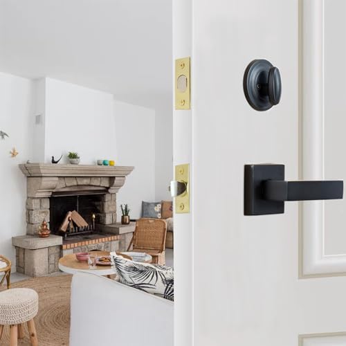 5-Inch Deadlatch Deadbolt Combo Door Lock Replacement for Vintage Entry Doors in Polished Brass