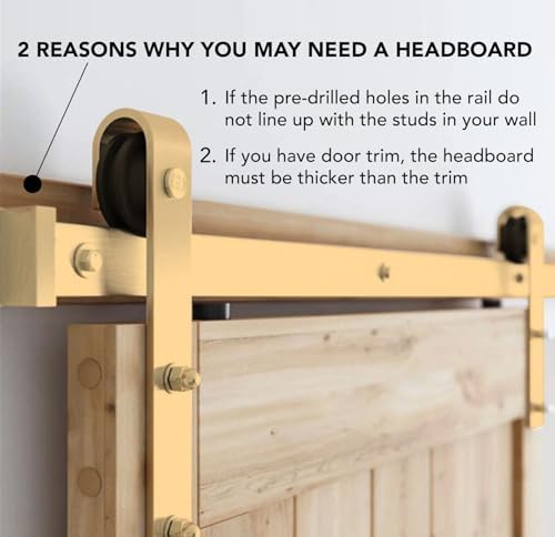 Adjustable Gold Barn Door Complete Hardware Kit